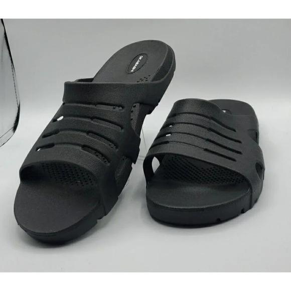 Okabashi Other - Okabashi Eurosport Slides Sandals Mens XXL Size 12 - 13 Black Gray Water Shoe